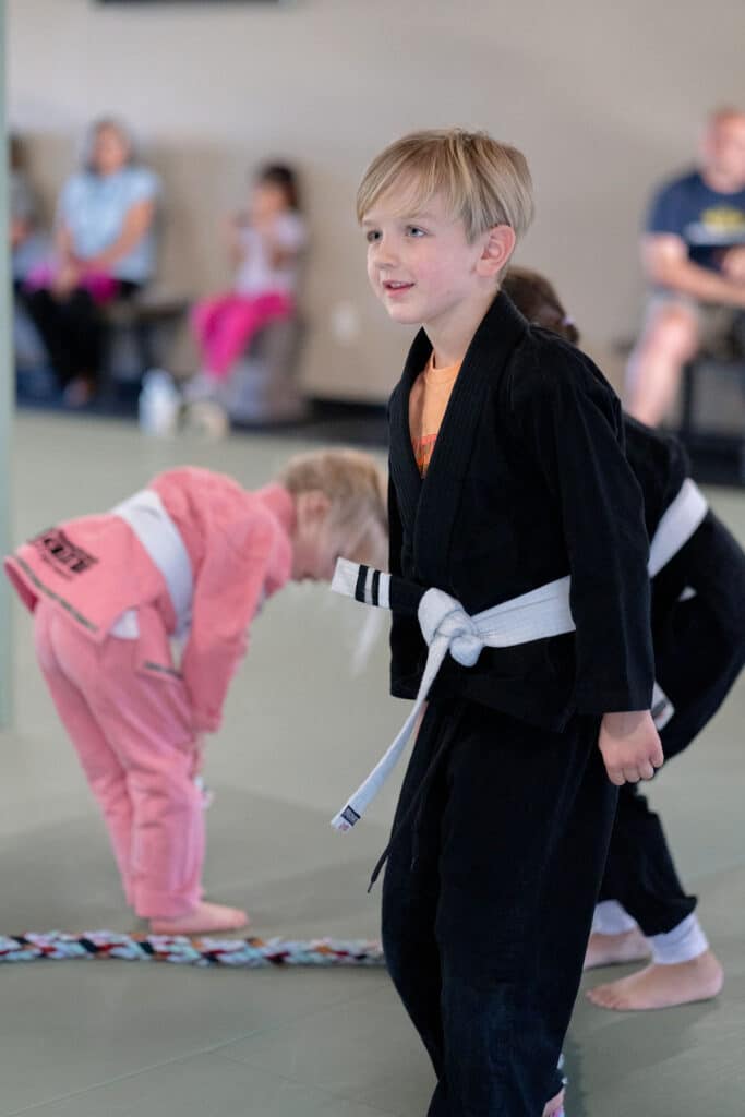 young student at The Jiu Jitsu Institute participating in class